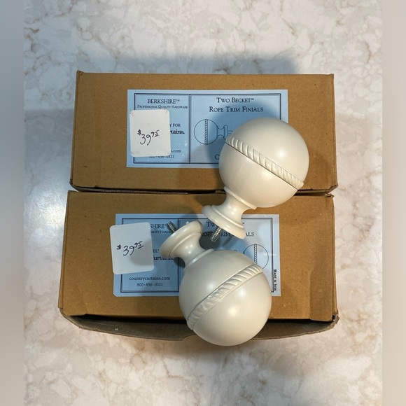 Berkshire Other - NIB! Berkshire Becket Round Rope Trim Finials | Set of 4